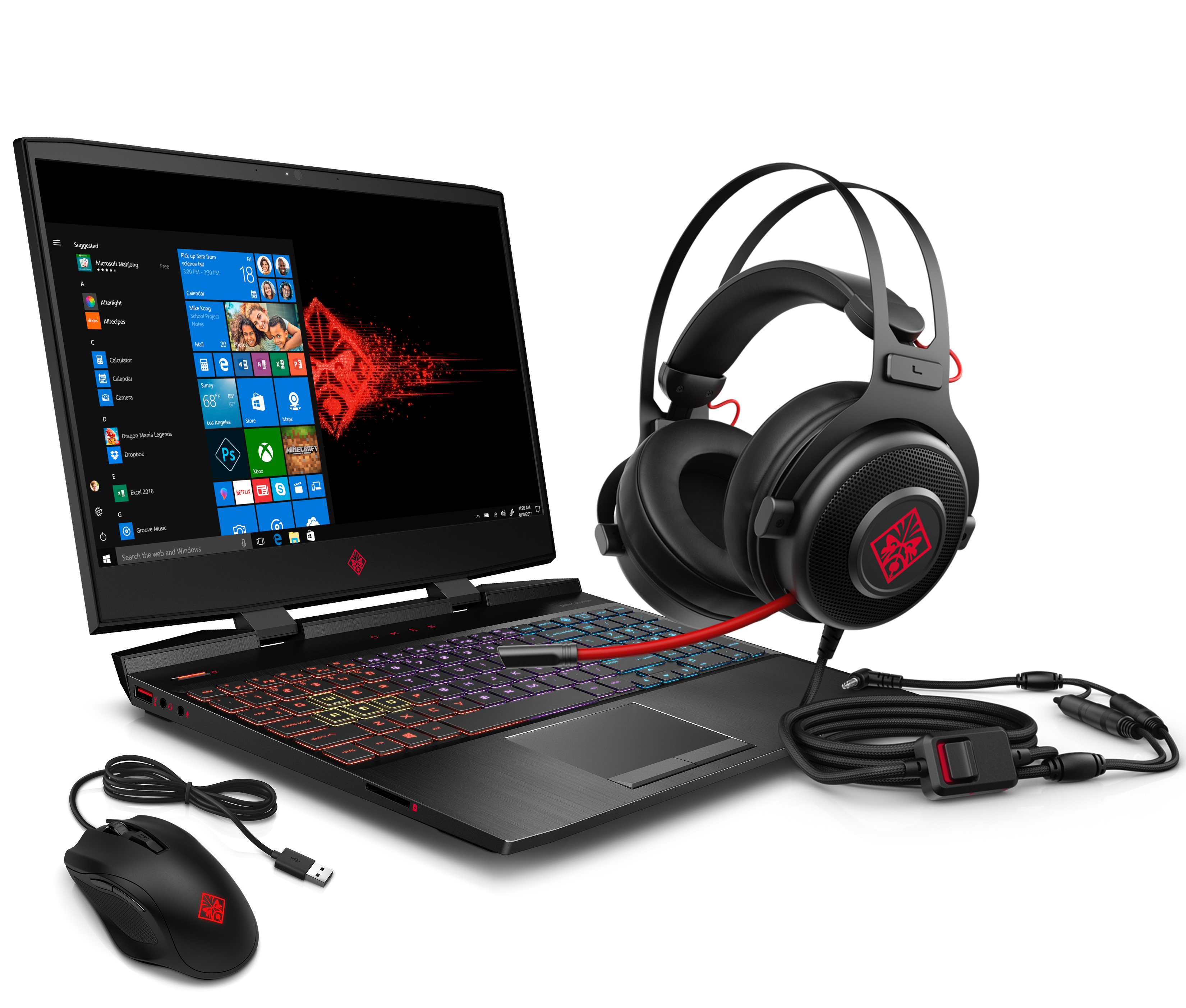 Omen by HP Gaming Laptop 15.6", Intel Core i7-9750H, NVIDIA GTX 1660Ti 6GB, 16GB RAM, 256GB SSD, Omen Headset and Mouse Included ($100 Value), 15-dc1088wm - image 1 of 9