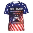 thumbnail image 1 of Omeoer Funny Gaming Meme T-Shirt for Men and Women, Game Controller Graphic Tee with American Flag Design, Short Sleeve Casual Shirt, 1 of 7
