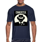 Omerta (Hoodlum Silhouette) Men's Moisture Wicking Performance T-Shirt Outdoor Sport Tee