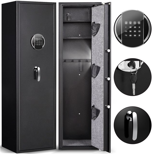 Omethey 57" Digital Keypad Gun Safe, Long Gun Safe for Home guns and
