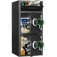 thumbnail image 1 of Omethey 6.5 Cub Large Safe with Depository Drop Slot, Digital Keypad & Dual Alarm, Home Safe for Documents, Cash, Jewelry & Valuables, 1 of 7