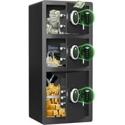 Omethey 8.0 Cub Large Safe with Depository Drop Slot, Dual Alarm System & Mute Function, Home Safe for Documents, Cash, Jewelry & Valuables