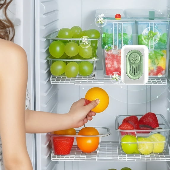 Omexry Kitchen Supplies and Accessories Mini USB Fridge Deodorizer Rechargeable Refrigerator Odor Eliminators Portable Ozones Generator Reusable Freezer Aired Purifier for Fridge Car Closet Shoe