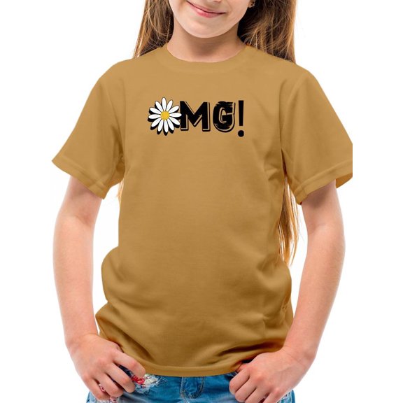 Omg Daisy Yellow T-Shirt Juniors -Image by Shutterstock,  Small