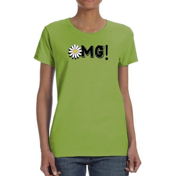 Omg Daisy Yellow T-Shirt Women -Image by Shutterstock, Female Medium