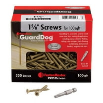 FastenMaster GuardDog No. 10 X 1-5/8 in. L Gold Phillips/Square Bugle Head Deck Screws 350 pk