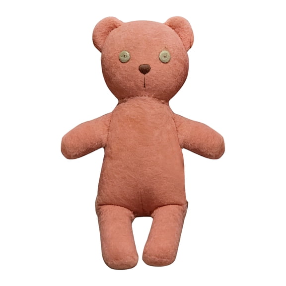 Omi_D Bear Pink Felt Bear Plush Toy - Versatile Stuffed Animal for Playtime, Gifting Bedroom Decorations Pink (1Pc)