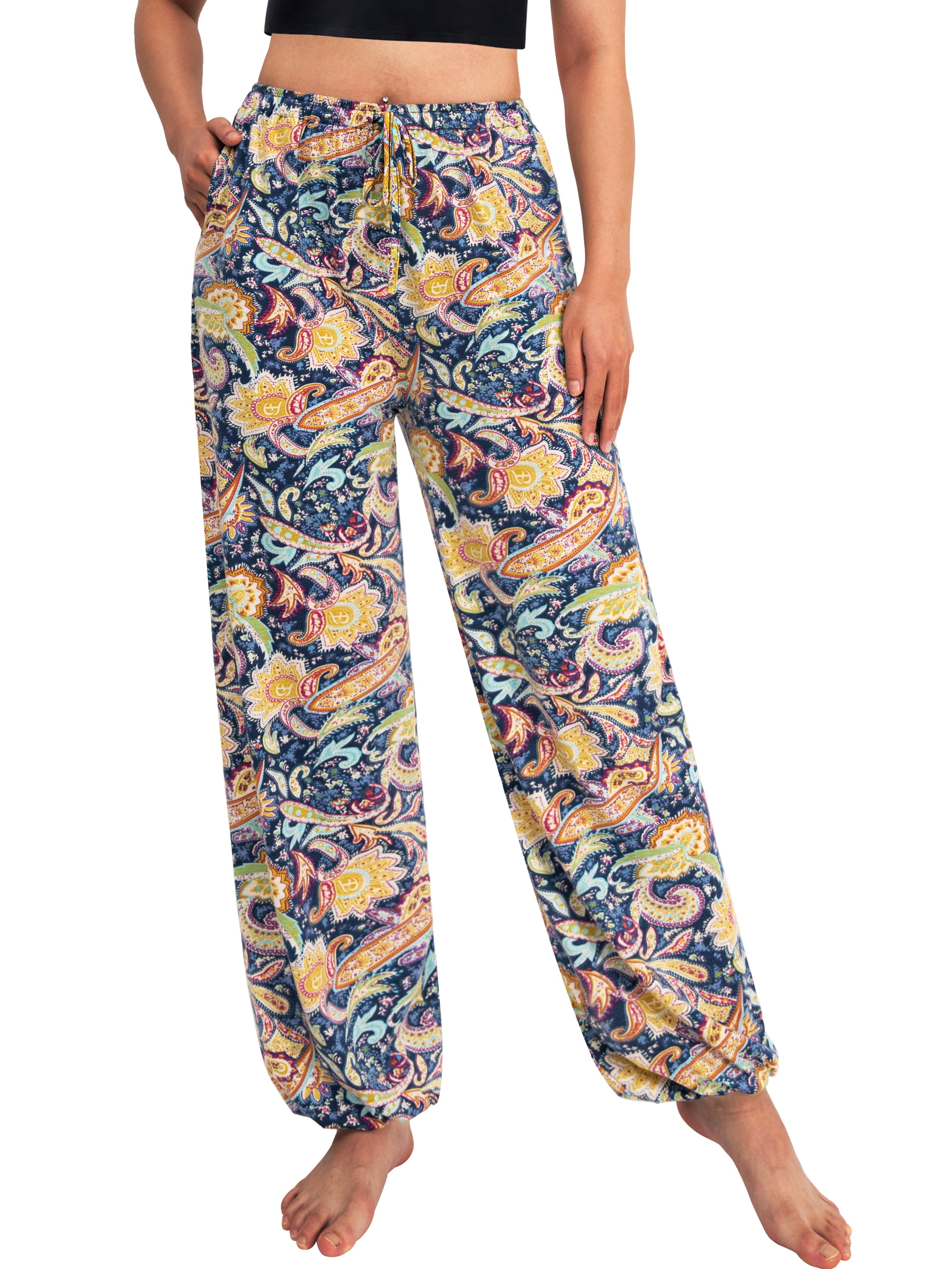 OmicGot Women's Casual Boho Palazzo Lounge Pants Yoga Pants m-2xl ...