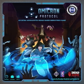 Omicron Protocol - An Intra-Apocalyptic, Cyberpunk-Themed, Squad-Based Miniatures Board Game for 1-4 Players |Hobby Game | Dead Alive Games
