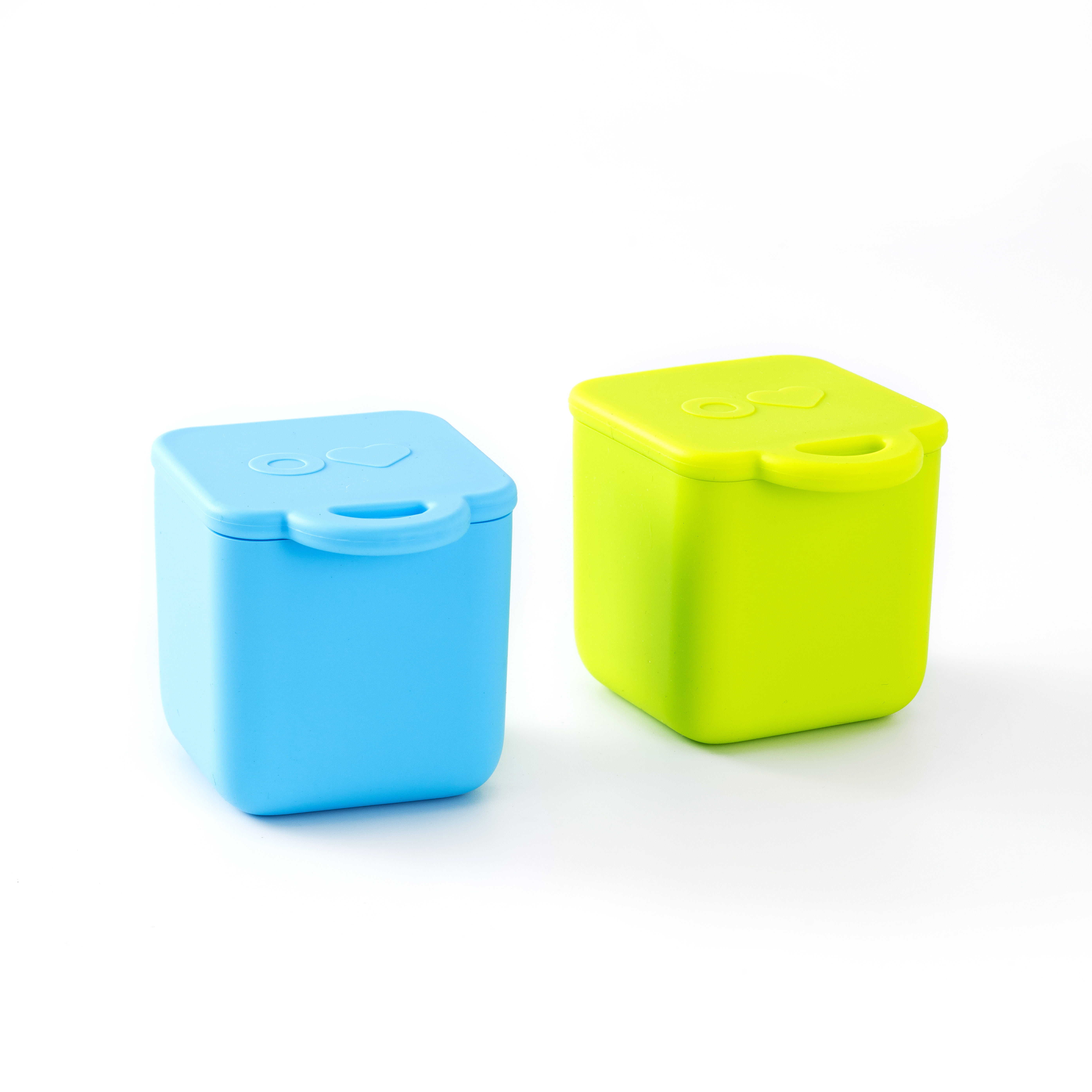 Omie Dip for OmieBox (2 pack) Leakproof Dip Containers with lids - food  safe silicone - 4 ounces (Blue/Lime)