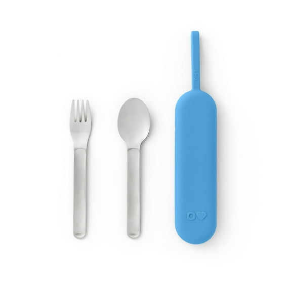 Omie Fork & Spoon Set for OmieBox UP (Azure Blue)