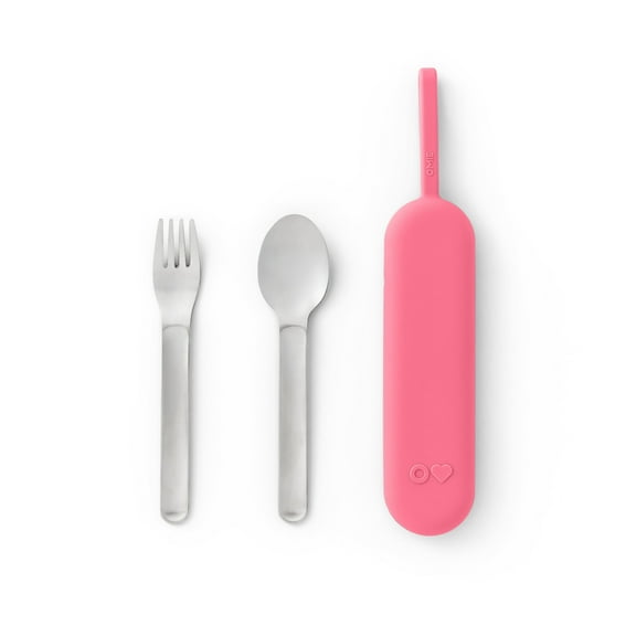 Omie Fork & Spoon Set for OmieBox UP (Blush Pink)
