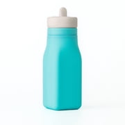 Omie OmieBox Reusable Silicone Water Bottle - 8.7 oz, Straw Top, BPA-Free & Phthalate-Free, Leak-Proof Teal OmieBox Sold Separately by OmieLife