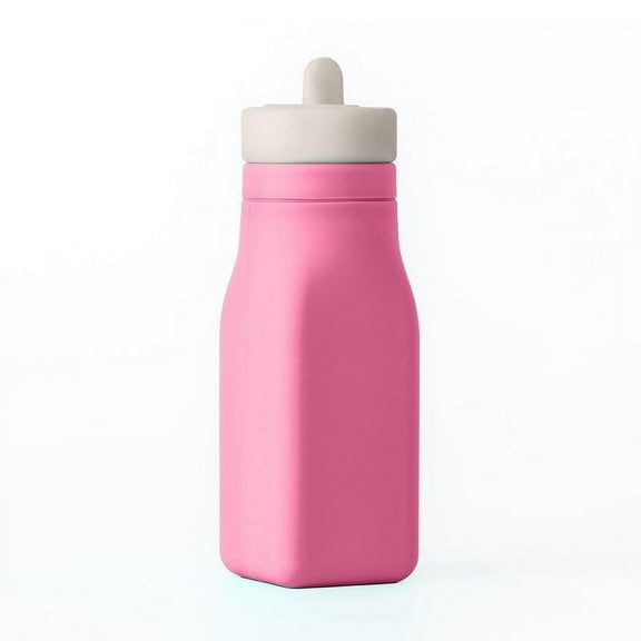 OmieBottle for OmieBox - Silicone liquid hydration accessory with straw - Pink - by OmieLife