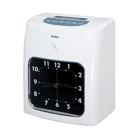 Omifox Punch clocks, Heavy Duty Automatic Time Recorder, Prints Month, Date, Hour (0-23) and Minutes