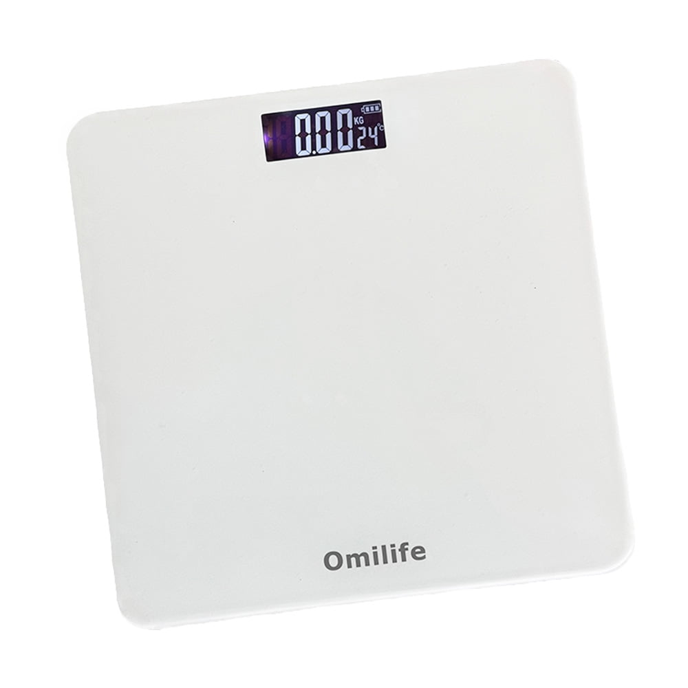 Omilife  Weighing scales, 550lb Bathroom Digital Scale for Body Weight with Ultra-Wide Platform and Large LCD Display