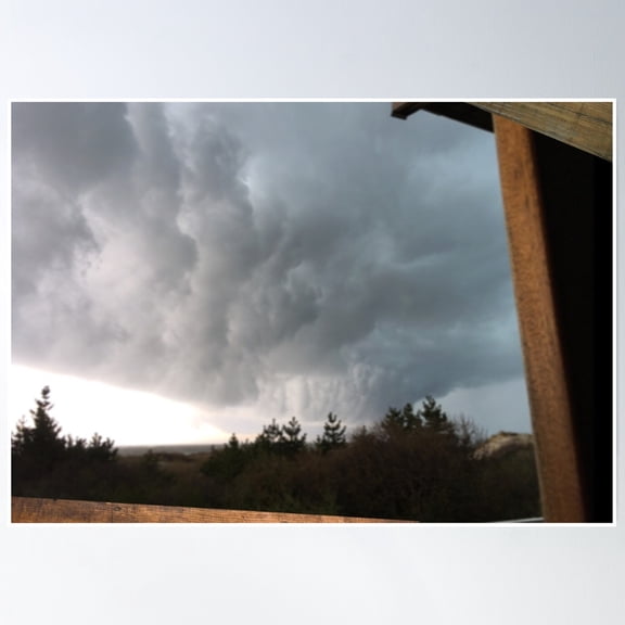 Ominous Storm Cloud Poster Wall Art, Modern Wall Decor, 8x12 UNFRAMED