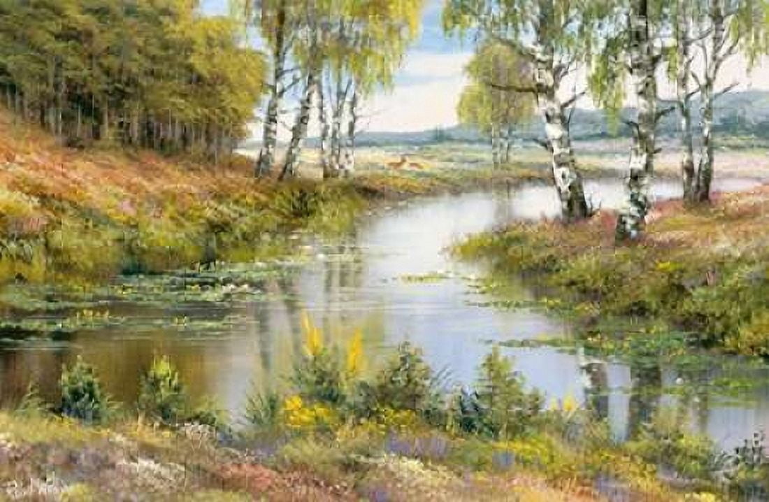 Ominous brook Canvas Art - Reint Withaar (24 x 36)