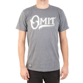 Omit - Script Charcoal T-Shirt - Small