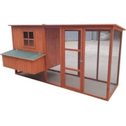 Omitree 87 Wood Chicken Coop Backyard Hen House 4-6 Chickens 3 Nesting Box & Run New
