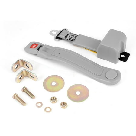 Omix-Ada | 13202.31 | Seat Belt, 2 Point, Retractable, Gray | Compatible with 1987-1995 Jeep Wrangler YJ