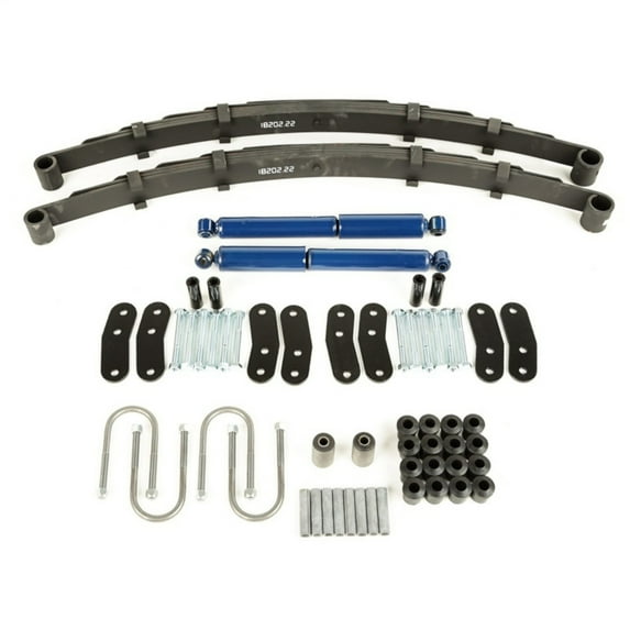 Omix-Ada | 18290.11 | Suspension Leaf Spring Kit, Rear, Shocks | Compatible with 1987-1995 Jeep Wrangler YJ