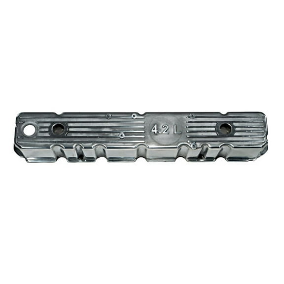 Omix-Ada by RealTruck | 17401.09 | Engine Valve Cover, Polished Aluminum | OE Reference: 83501398K-AL-S | Compatible with 1981-1987 Jeep CJ / Wrangler YJ