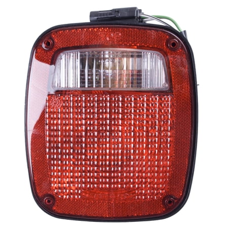 Omix-Ada by RealTruck | 12403.13 | Tail Light Assembly, Left, Black | OE Reference: 56018649 | Compatible with 1991-1997 Jeep Wrangler YJ / TJ