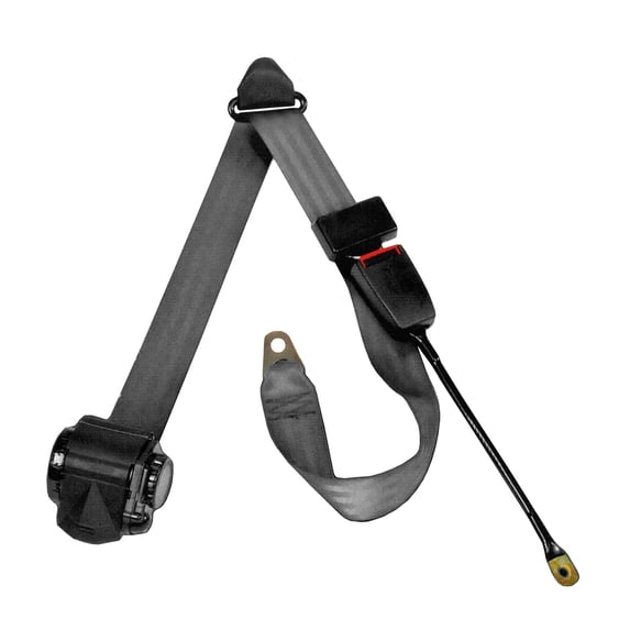 Omix-Ada by RealTruck | 13202.12 | Seat Belt, Right, 3 Point, Tri-Lock, Black | Compatible with 1997-2002 Jeep Wrangler TJ