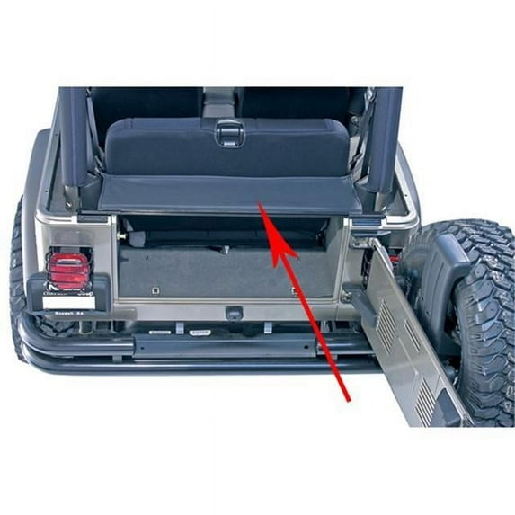 Omix-Ada by RealTruck | 13550.01 | Tailgate Bar, Factory Replacement | OE Reference: 77015 | Compatible with 1987-2006 Jeep Wrangler YJ / TJ / LJ