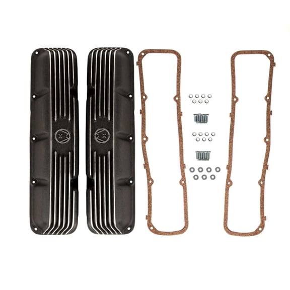 Omix-Ada by RealTruck | 17401.10 | Engine Valve Cover, OMIX Logo, Polished | OE Reference: 6910 | Compatible with 1972-1991 Jeep CJ / SJ