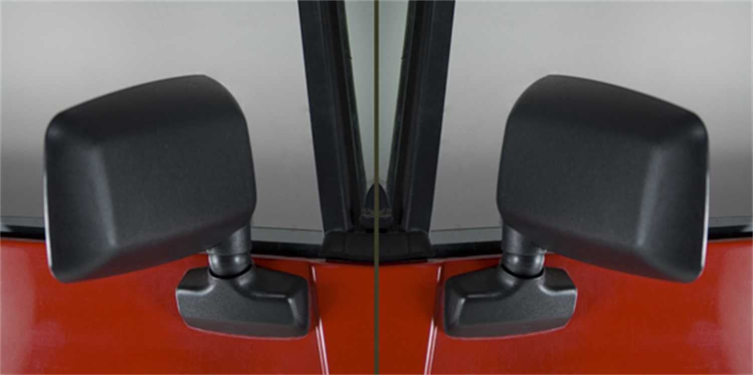Omix 11002.19 Door Mirror Kit, Black Left And Right