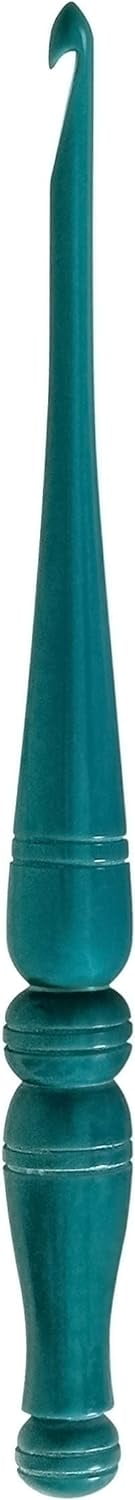 Ommi Ergonomic Handle Crochet Hooks | Handcrafted 7’’ Crochet Hook | Knitting Needle, Craft Yarn Weave | Best Gift! (6.5 mm, Turquoise)