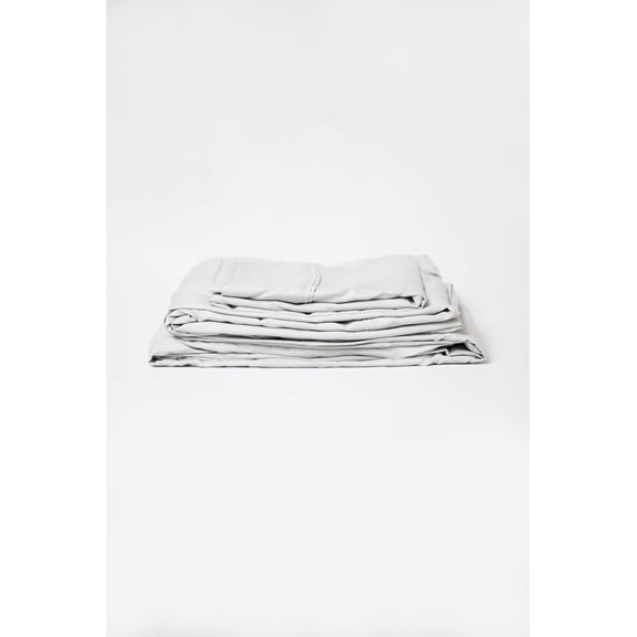 Omne Sleep 4-Piece Pewter Brushed Microfiber Queen Hypoallergenic Sheet Set