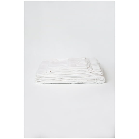 Omne Sleep 4-Piece White Bamboo Queen Hypoallergenic Sheet Set