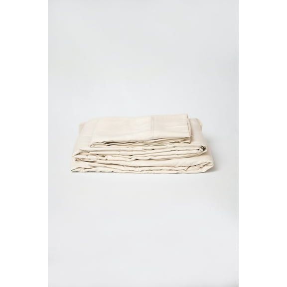 Omne Sleep 5-Piece Cream Brushed Microfiber Split California King Hypoallergenic Sheet Set