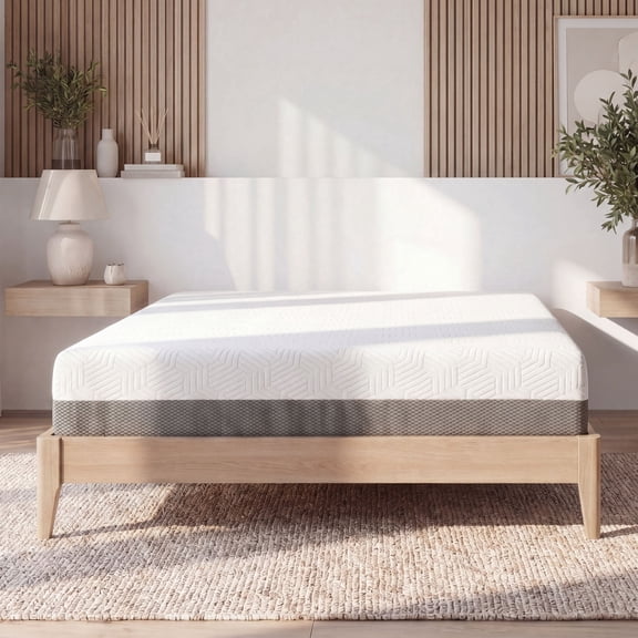 Omne Sleep 8 Inch Firm Gel Memory Foam Twin XL Mattress with Cooling Temperature Regulating Cover, Pressure Relieving Firm Support Bed in a Box