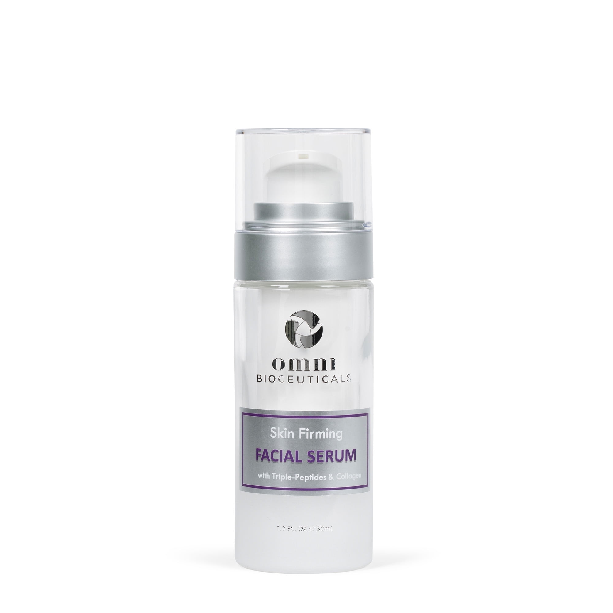 Omni Bioceuticals Skin Firming Facial Serum with Triple Peptides & Collagen