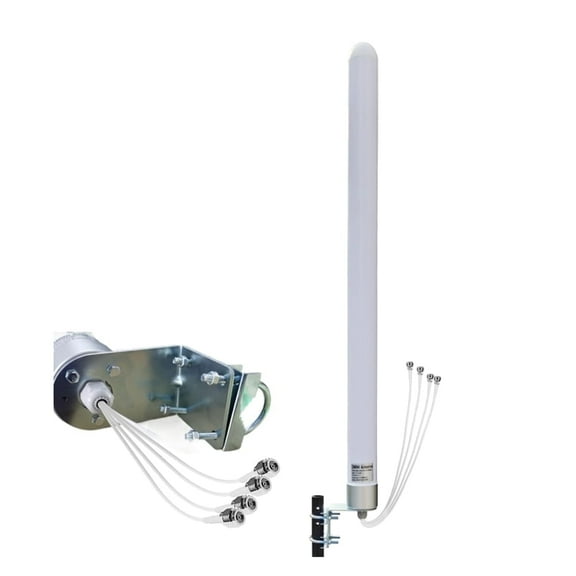 Omni Directional 4x4 MIMO Antenna 5G for T Mobile Home Internet, 5G/ 4G/ LTE/WiFi Outdoor Cellular Antenna for Modems Routers Hotspots Gateway, 600-6000MHz