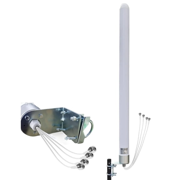 Omni Directional 4x4 MIMO Antenna 5G for T Mobile Home Internet, 5G/ 4G/ LTE/WiFi Outdoor Cellular Antenna for Modems Routers Hotspots Gateway, 600-6000MHz