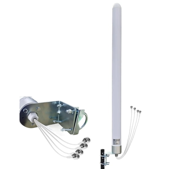 Omni Directional 4x4 MIMO Antenna 5G for T Mobile Home Internet, 5G/ 4G/ LTE/WiFi Outdoor Cellular Antenna for Modems Routers Hotspots Gateway, 600-6000MHz