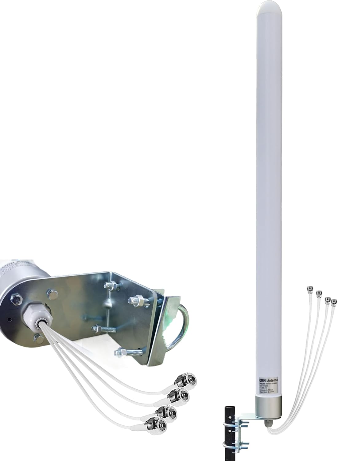 Omni Directional 4x4 MIMO Antenna 5G for T Mobile Home Internet, 5G/ 4G/ LTE/WiFi Outdoor Cellular Antenna for Modems Routers Hotspots Gateway, 600-6000MHz