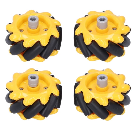 Omni,Directional Mecanum Wheel, 48mm, Rubber Grip, Precise Movement for DIY Robot Projects