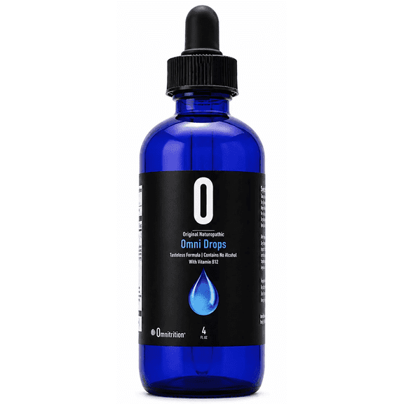 Omnitrition Omni Drop Program - 4 oz Omni Drops with Vitamin B12 Liquid Dietary Supplement Includes Program Guide Easy-to-Use Wellness Support Formula