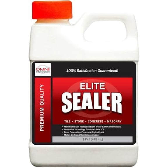Omni Elite Sealer - Maximum Stain Protection Grout and Tile Sealer, Works Great with Granite, Stone, Concrete, Ceramic, Marble, Tile and Grout - 16 ounce$$Tools & Hardware Other