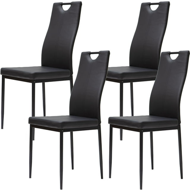 Omni House Dining Chairs Set of 4,Full Back Kitchen Chairs with Faux