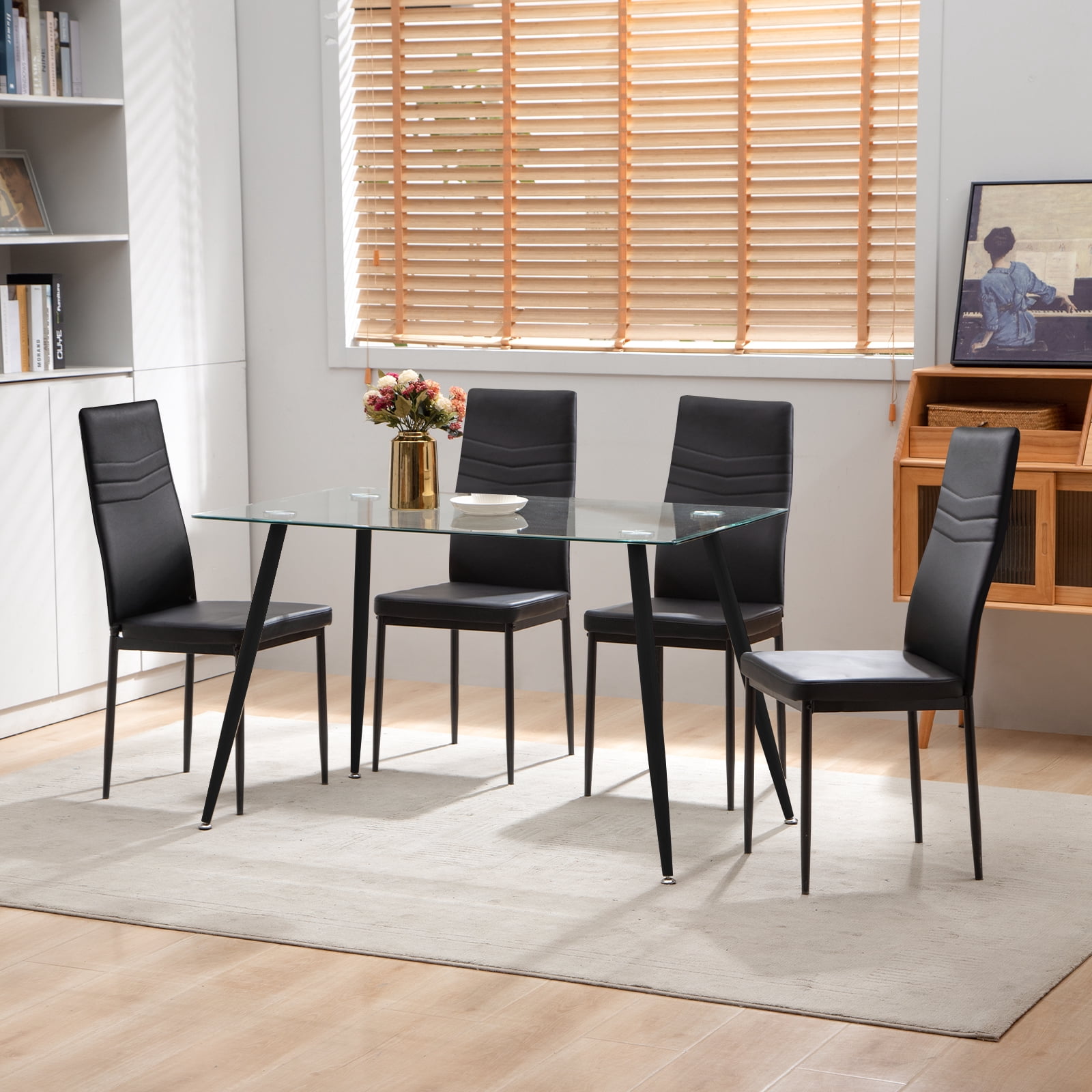 Omni House Dinner Table Set for 4,Dining Room Table Sets,Modern ...