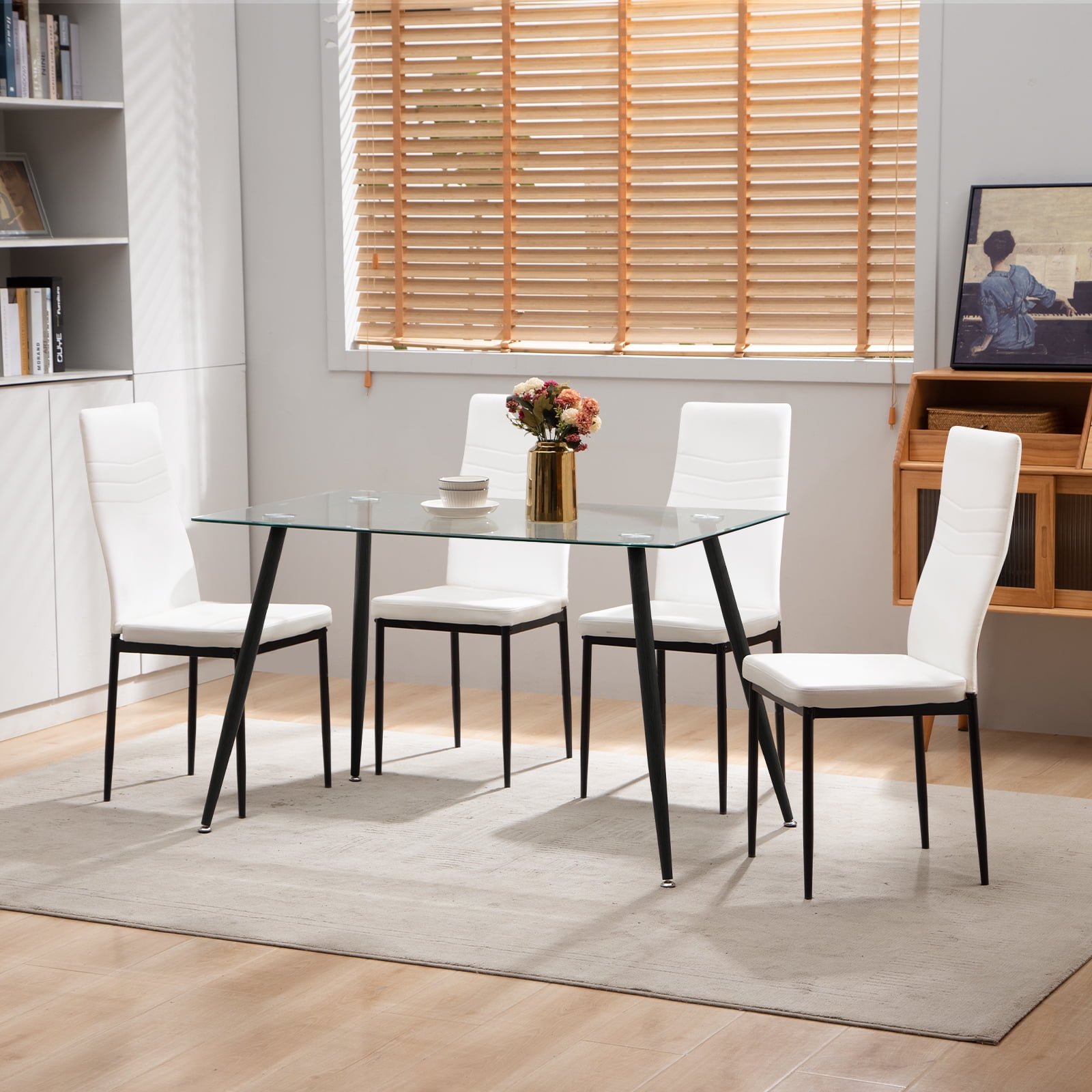 Omni House Dinner Table Set for 4,Dining Room Table Sets,Modern ...