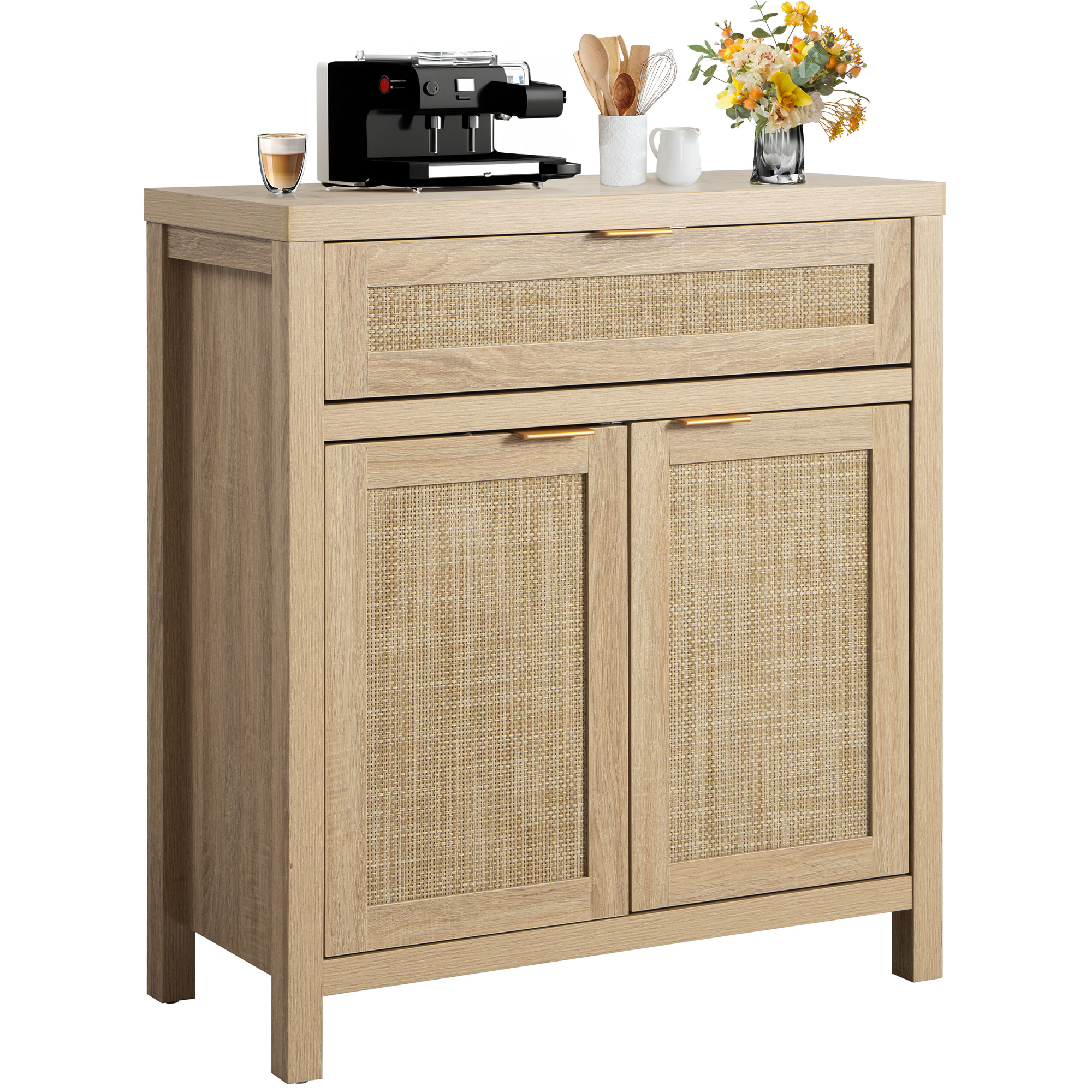 Omni House Rattan Buffet Sideboards and Buffets with Storage