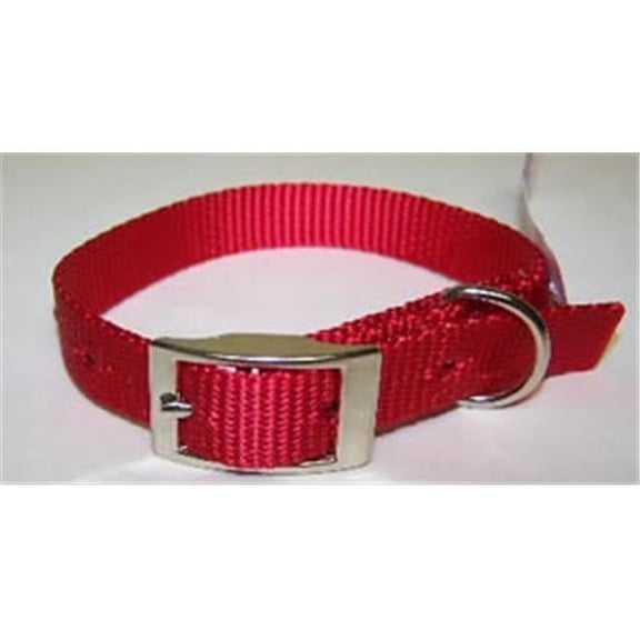 Omni Pet 445-10260 Omni Pet No.102N RD16 Nylon Collar Red .75 in x 16 in